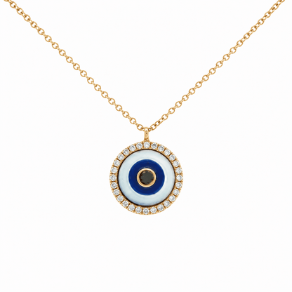 Diamond Evil Eye Necklace