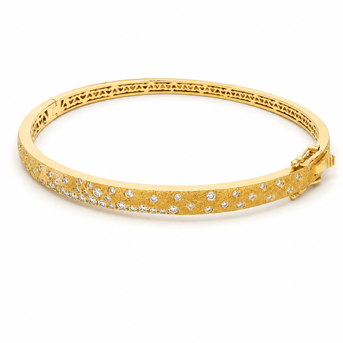 Diamond Flush-Set Bangle
