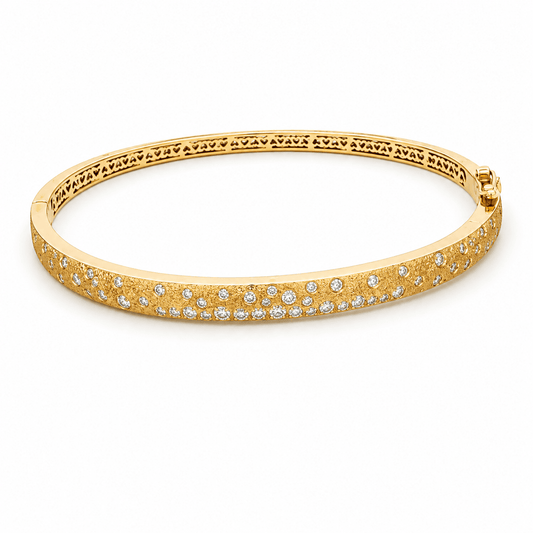 Diamond Flush-Set Bangle