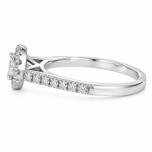 Diamond Halo Engagement Ring