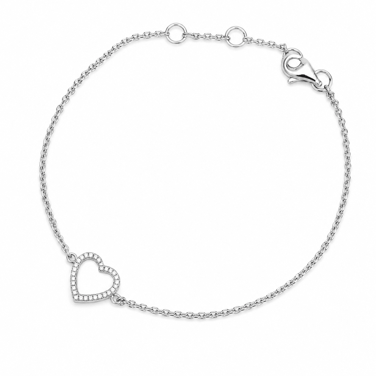 Diamond Heart Bracelet
