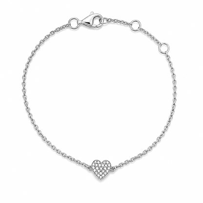 Diamond Heart Bracelet