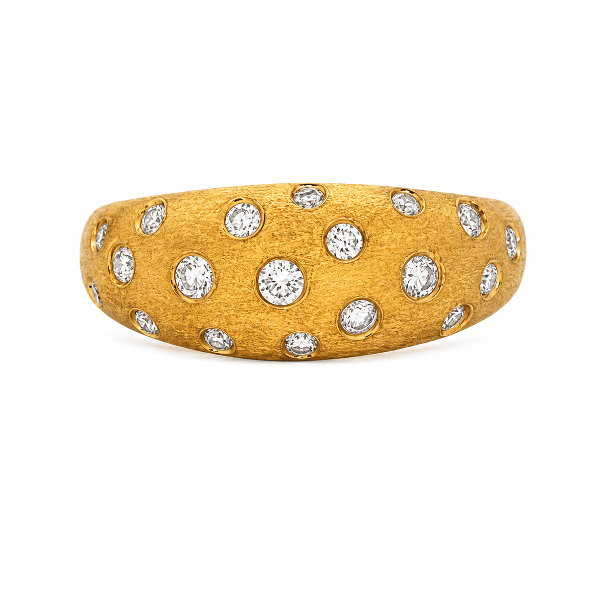 0.34 CT TW. Diamond Scatter Flush Set Fashion Ring