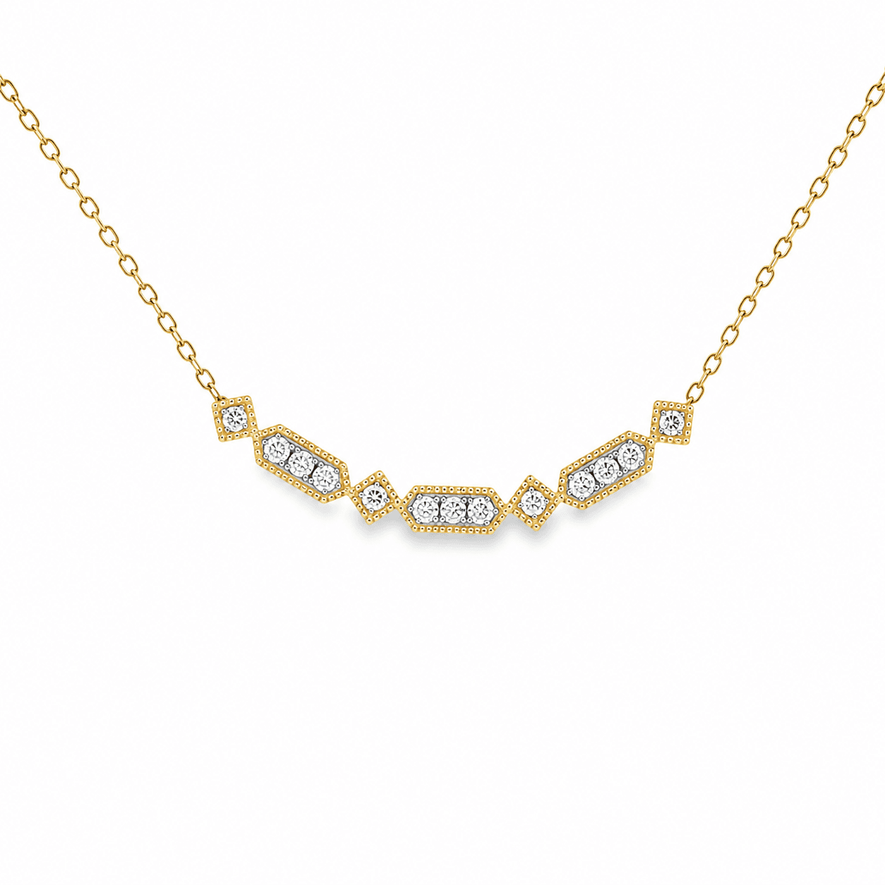 1/5 CT TW. Diamond Station Necklace
