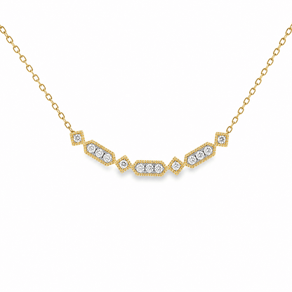 1/5 CT TW. Diamond Station Necklace