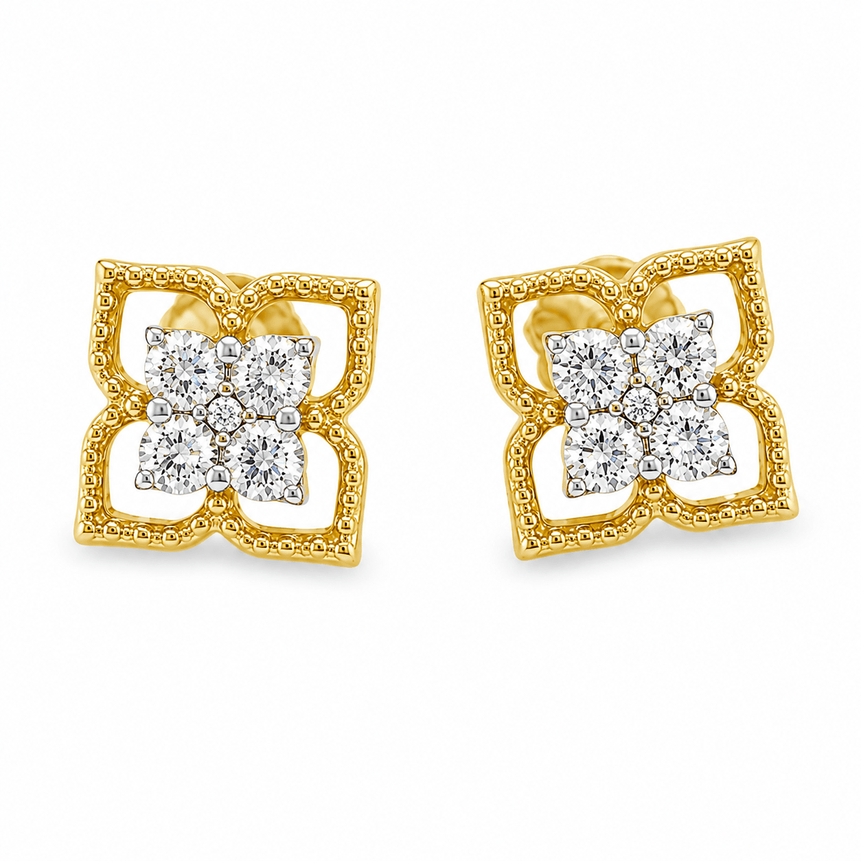 2/5 CT TW. Diamond Stud Earrings