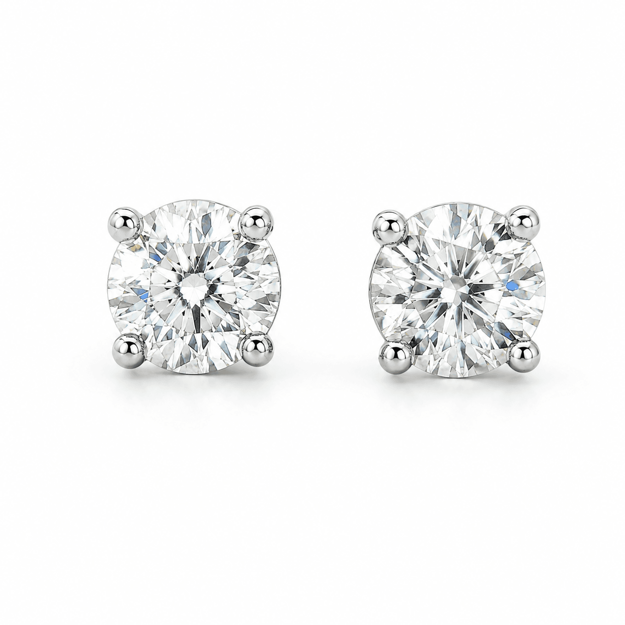 1/2 CTW Natural Diamond Stud Earrings