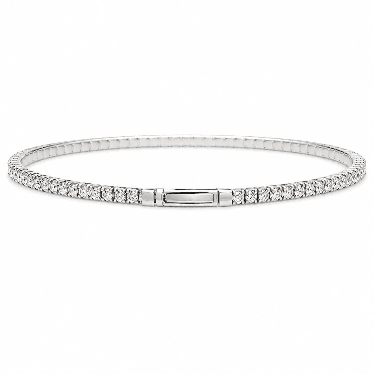 2.15 CTW 18K Natural Diamond FLEX Tennis Bracelet
