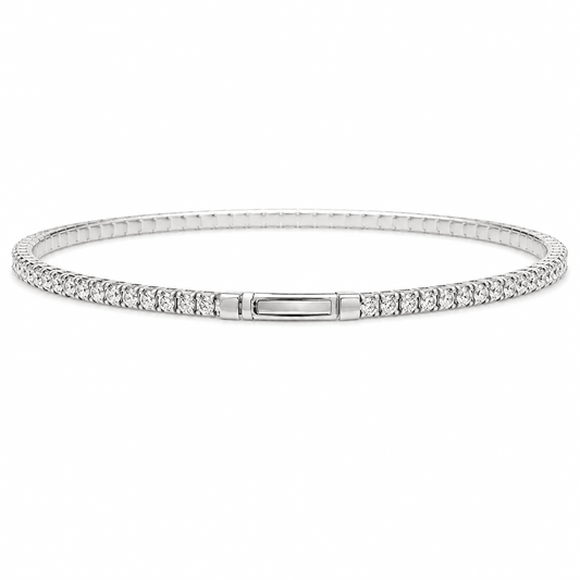2.15 CTW 18K Natural Diamond FLEX Tennis Bracelet