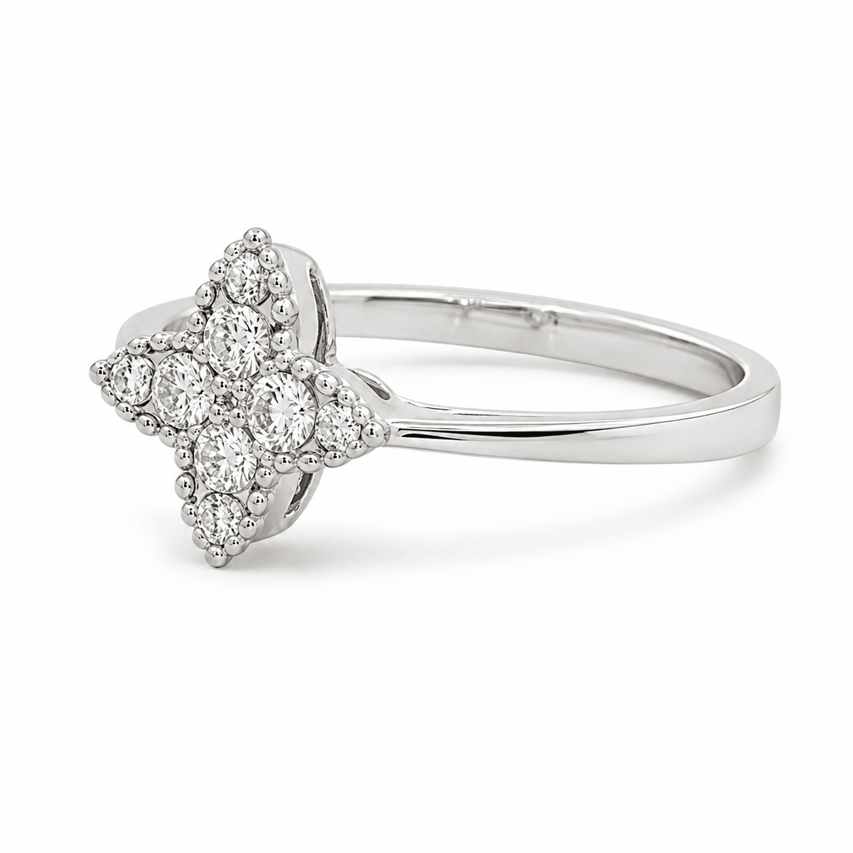 Diamond Trillium Ring