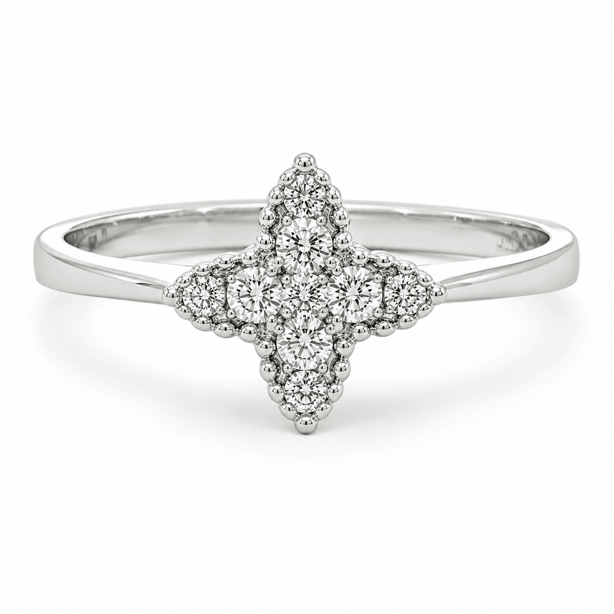Diamond Trillium Ring
