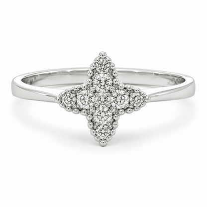 Diamond Trillium Ring