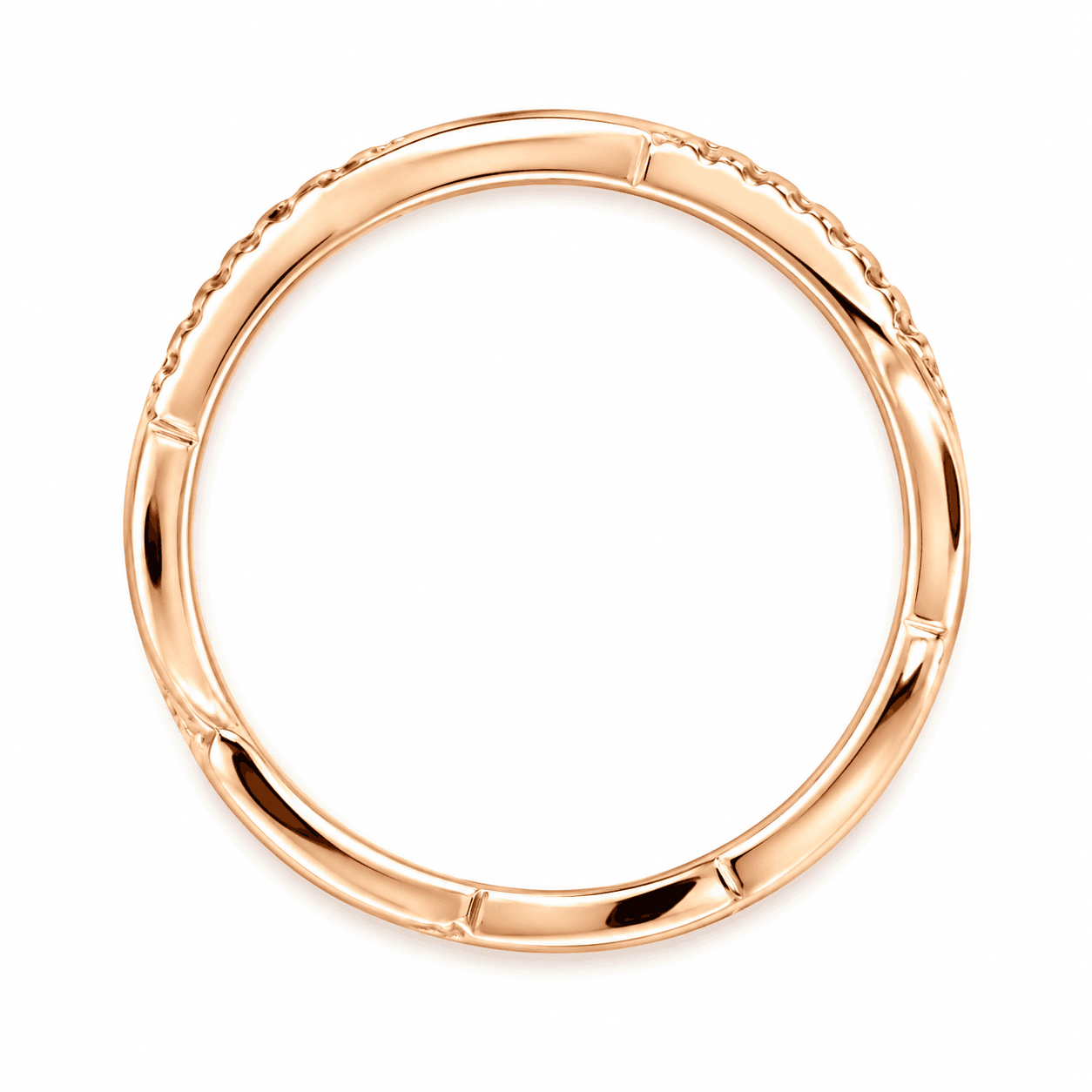 Rose Gold 0.11 CTW Diamond Twist Band