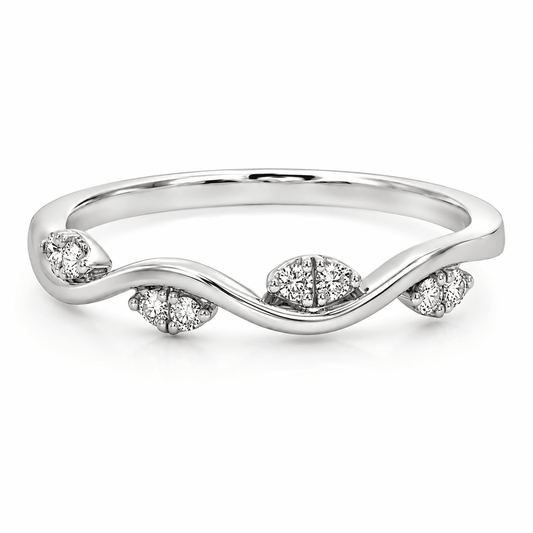 0.09 CT TW. Diamond Wedding Band