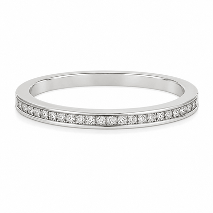 0.11 CTW Channel-Set Diamond Stackable Band