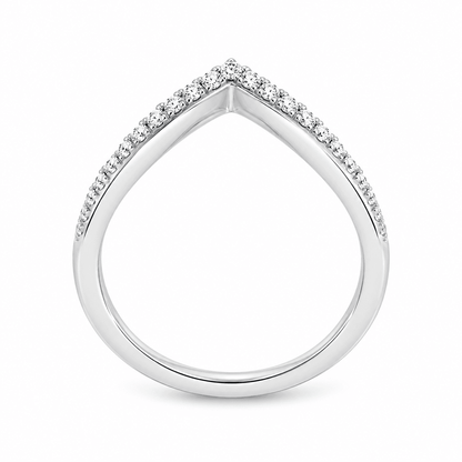 18K 0.50 CTW Double-V Diamond Fashion Ring