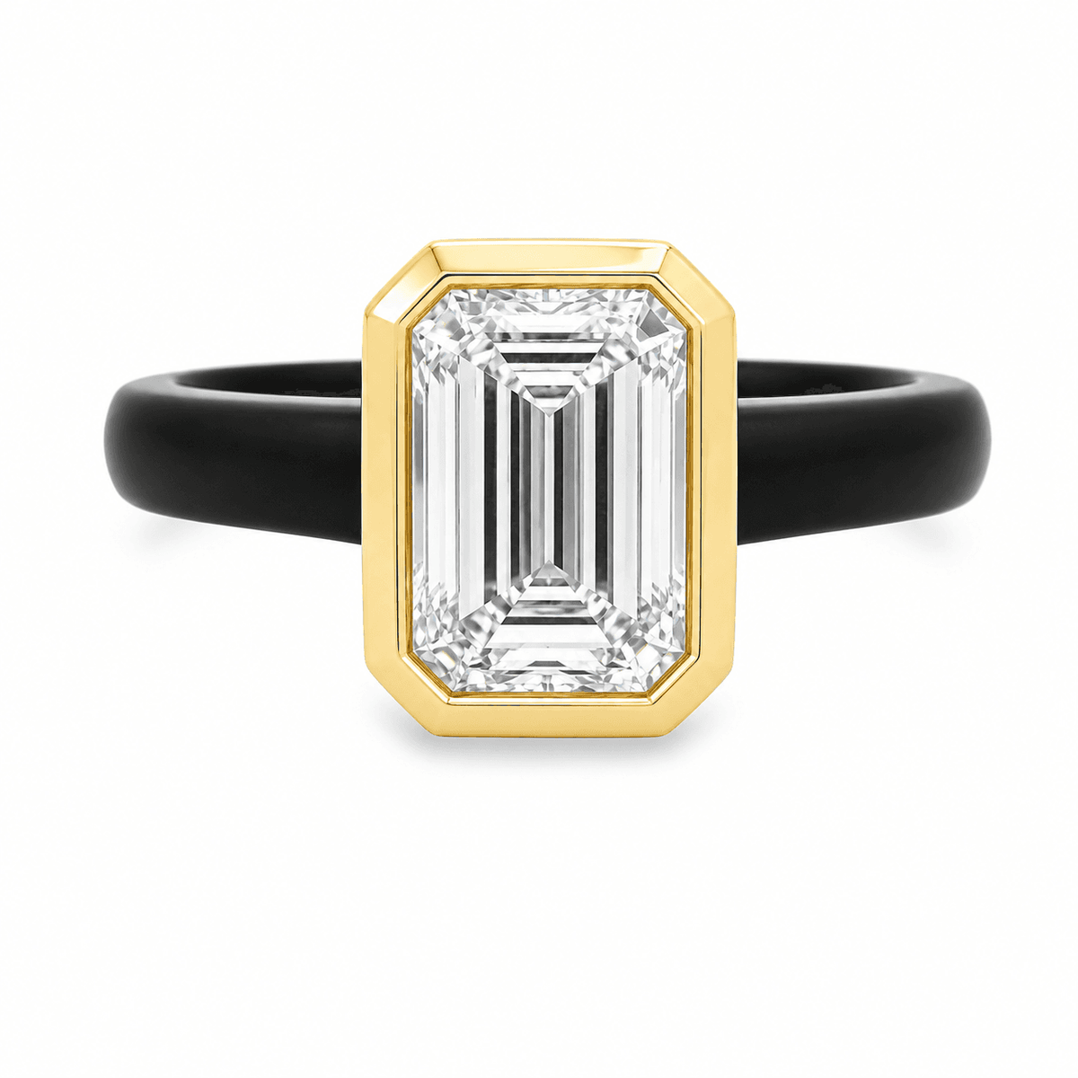 Emerald-Cut Solitaire Engagement Ring