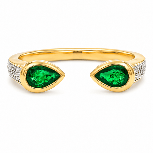 Emerald Duo Ring