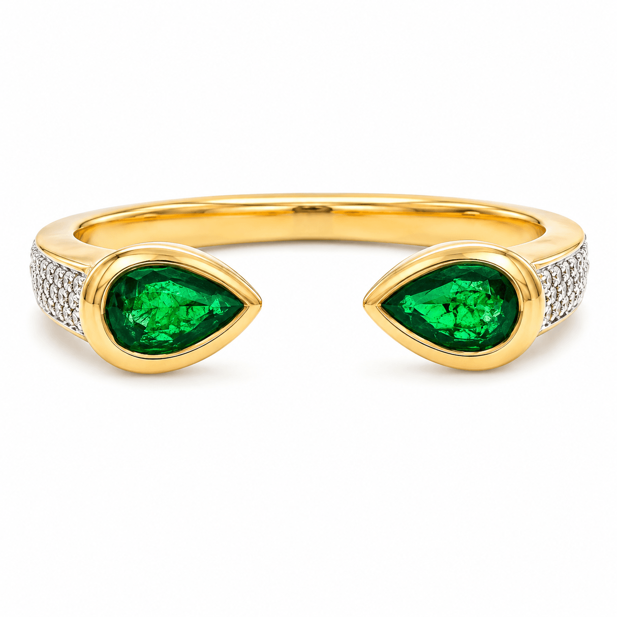 Emerald Duo Ring