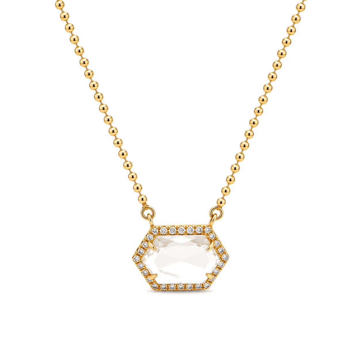 Geometric Topaz Necklace
