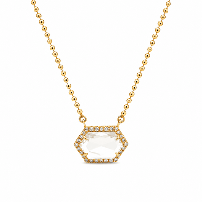 Geometric Topaz Necklace