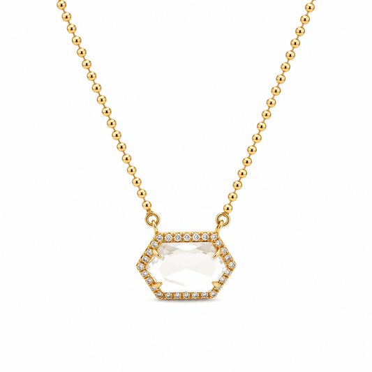 Geometric Topaz Necklace