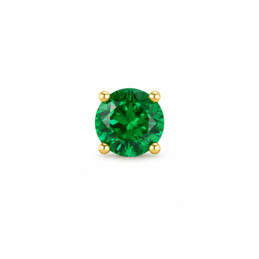 Green Stone Single Stud