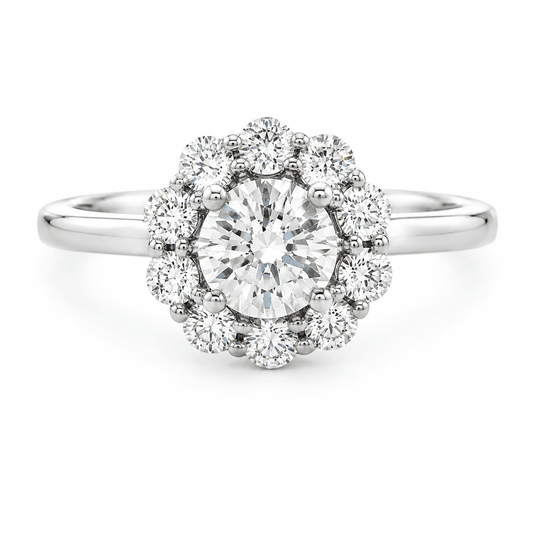 Halo Engagement Ring