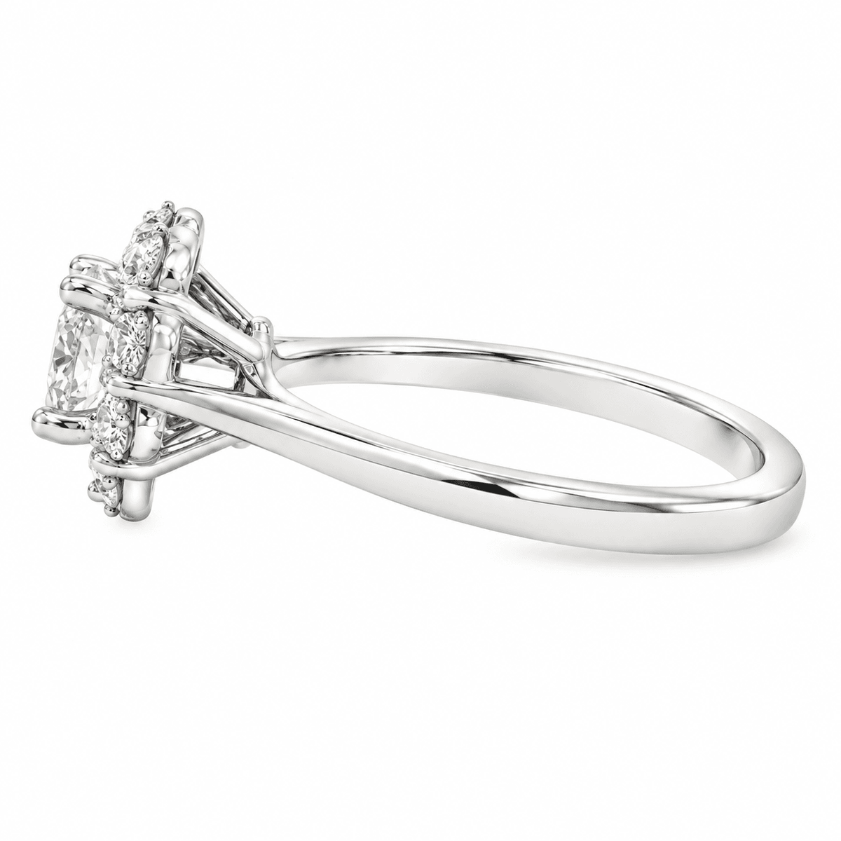 1.14 CTW Round Halo Engagement Ring
