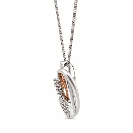 Heart Diamond Pendant Necklace