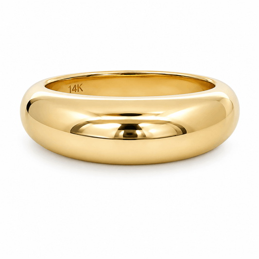 High-Polish Dome Fashion Ring