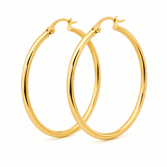 High Polish Hoop Earrings