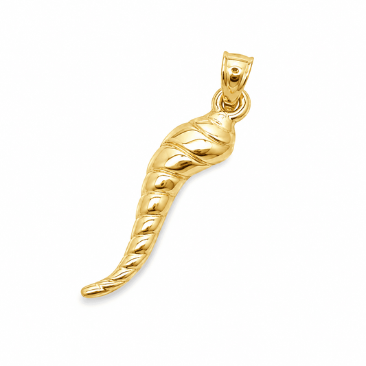 Italian Horn Twist Pendant