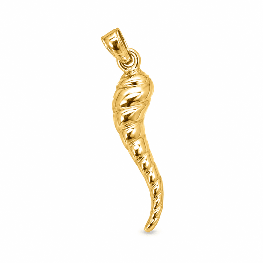 Italian Horn Twist Pendant