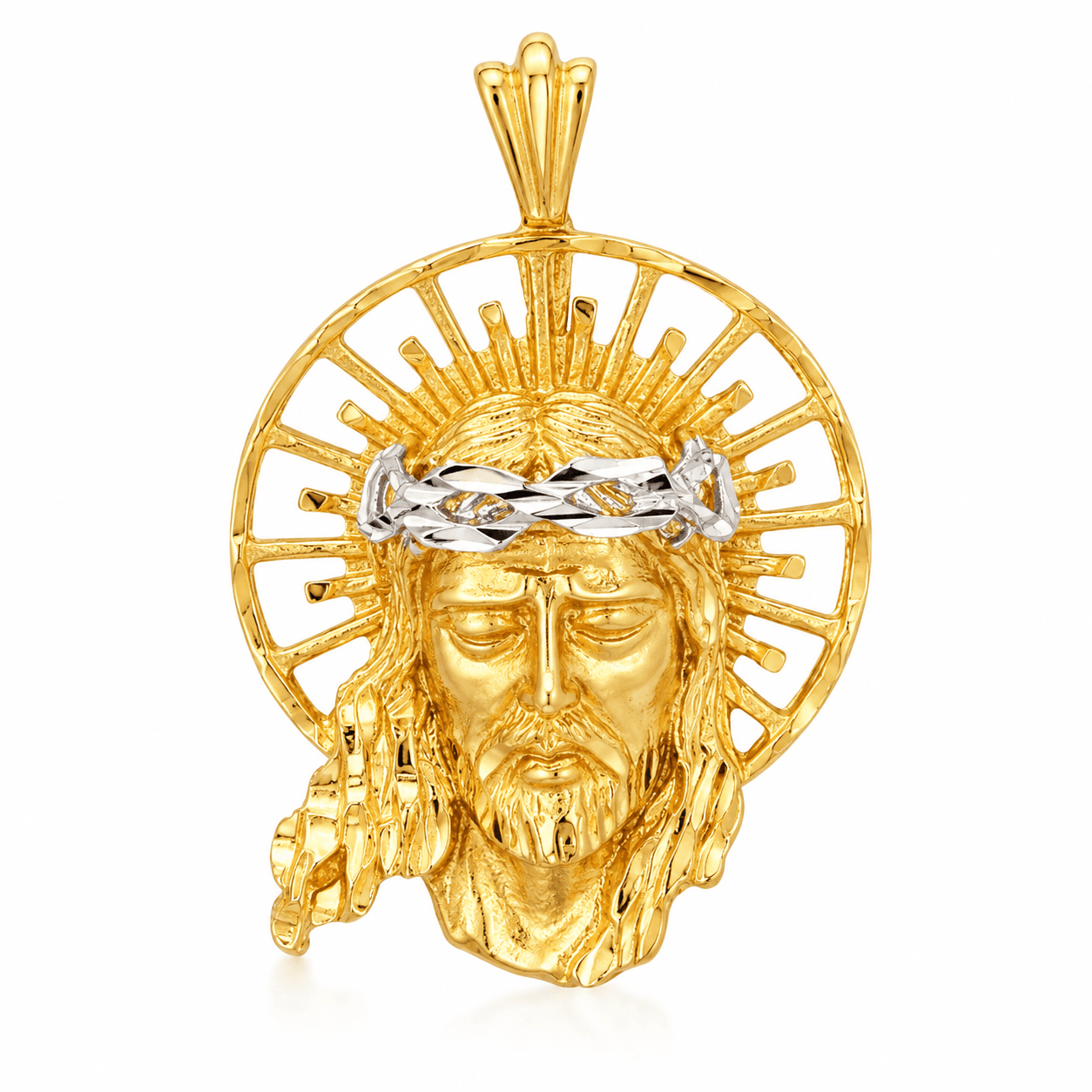 Jesus Sun Crown Pendant