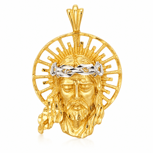 Jesus Sun Crown Pendant