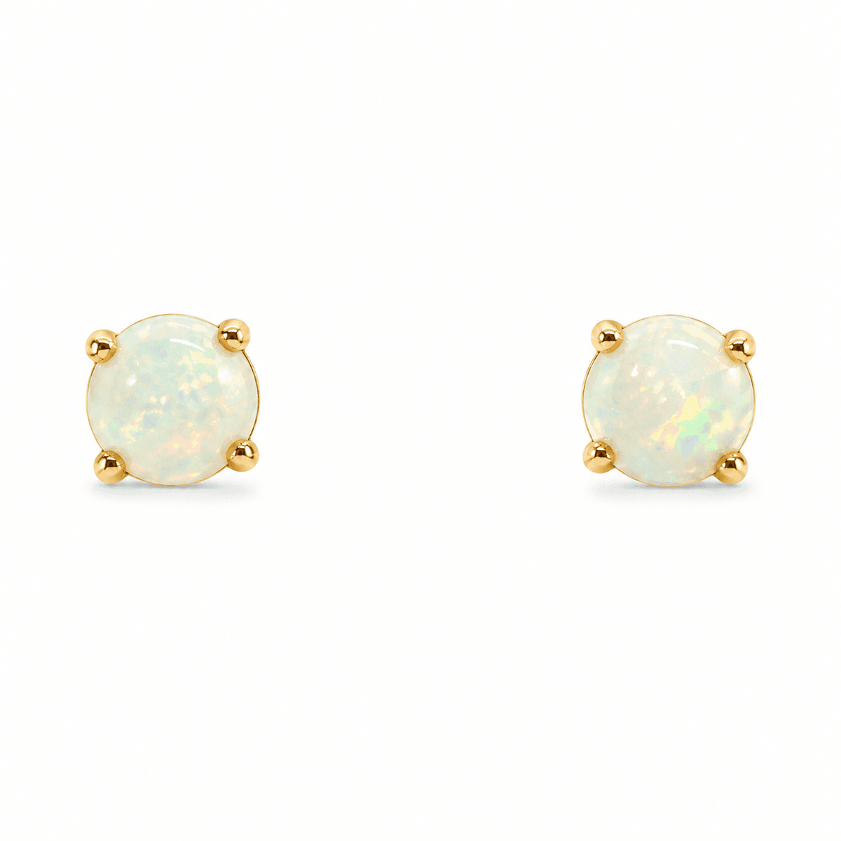 Lab Opal Stud Earrings