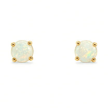 Lab Opal Stud Earrings