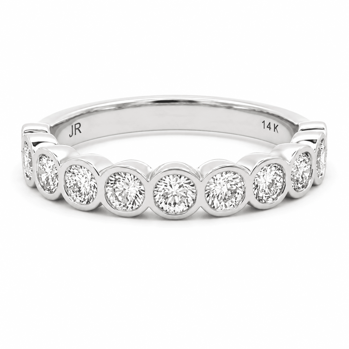 1 CT TW. Lab-Grown Diamond Bubble Band Ring