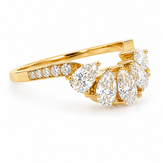 Lab-Grown Diamond Contour Band