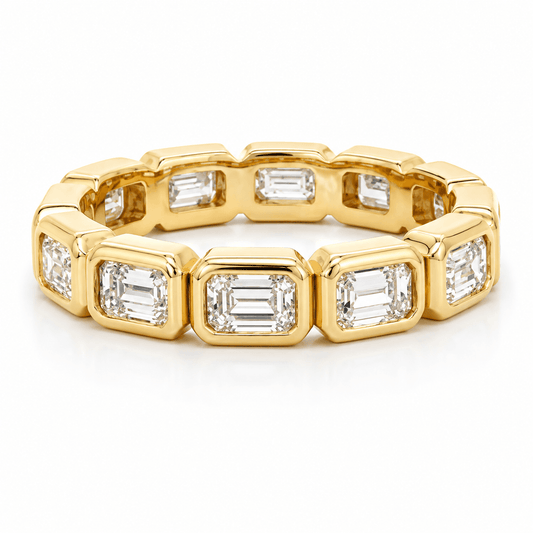 Lab-Grown Diamond Emerald-Cut Eternity Ring