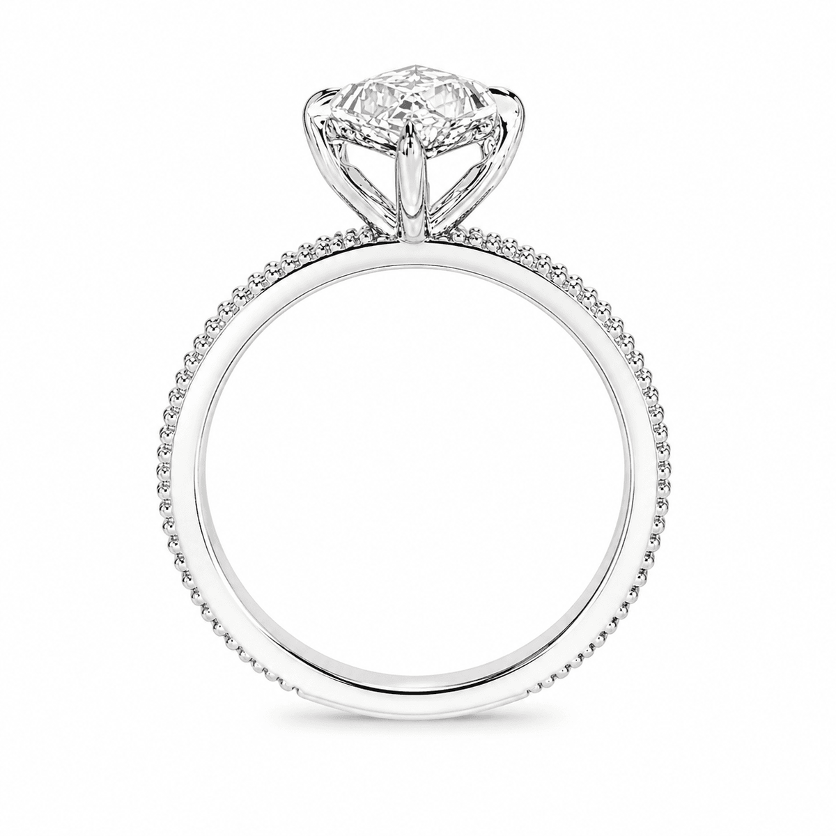 2.42 CTW Lozenge Lab-Grown Diamond Engagement Ring