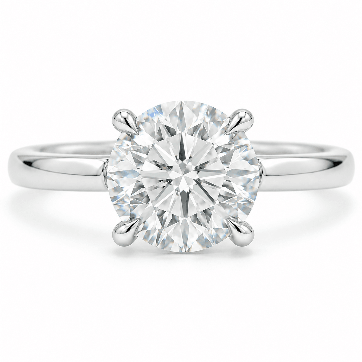 2.09 CTW Lab-Grown Round Diamond Engagement Ring