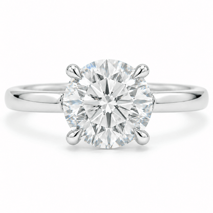 2.09 CTW Lab-Grown Round Diamond Engagement Ring