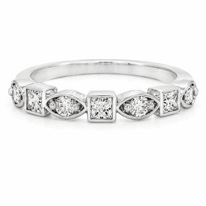0.54 CT TW. Lab-Grown Diamond Contemporary Band