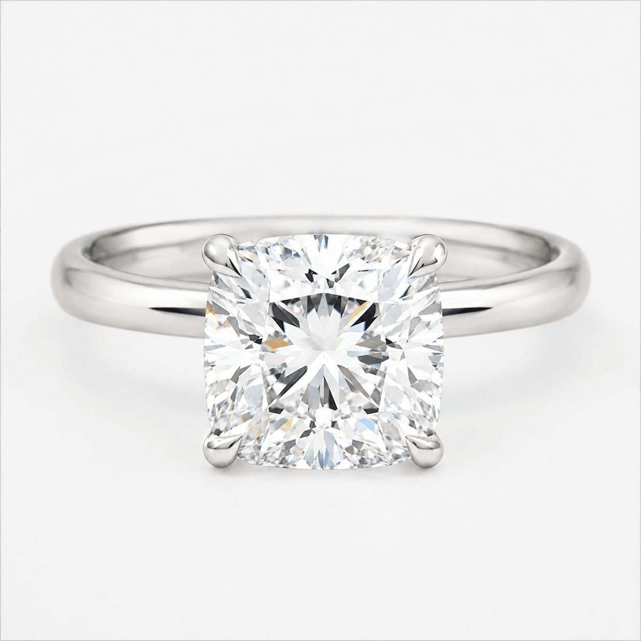 Lab-Grown Diamond Hidden Halo Engagement Ring