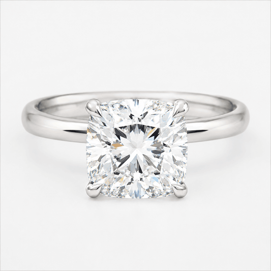 Lab-Grown Diamond Hidden Halo Engagement Ring