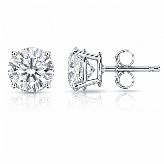 3 CTW Lab-Grown Diamond Stud Earrings