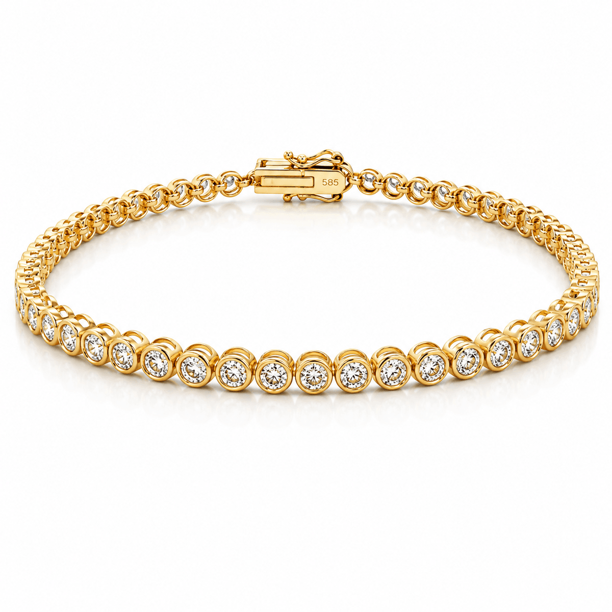 Lab-Grown Diamond Tennis Bracelet