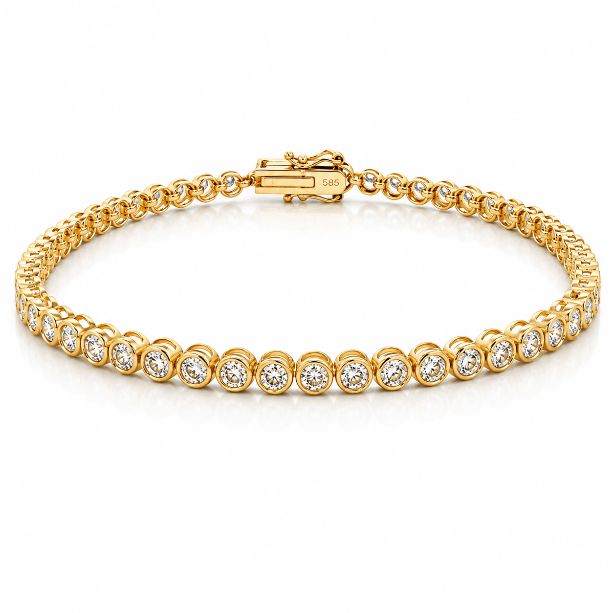 Lab-Grown Diamond Tennis Bracelet